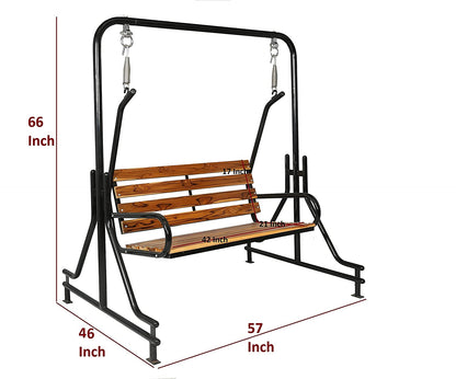 Simple and stylish Sturdy and durable jhula, Comfortable seats for people, Suitable for both indoor, porch and balcony, Swing - IM6070