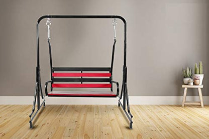 Simple and stylish Sturdy and durable jhula, Comfortable seats for people, Suitable for both indoor, porch and balcony, Swing - IM6071