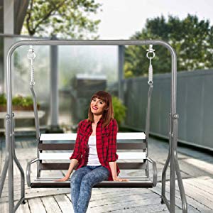 Simple and stylish Sturdy and durable jhula, Comfortable seats for people, Suitable for both indoor, porch and balcony, Swing - IM6075
