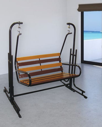 Simple and stylish Sturdy and durable jhula, Comfortable seats for people, Suitable for both indoor, porch and balcony, Swing - IM6076
