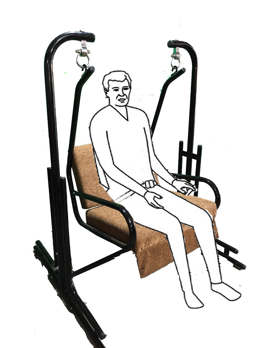 Simple and stylish Sturdy and durable jhula, Comfortable seats for people, Suitable for both indoor, porch and balcony, Swing - IM6078