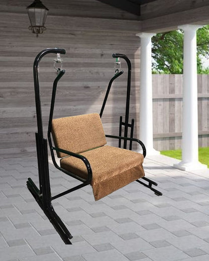 Simple and stylish Sturdy and durable jhula, Comfortable seats for people, Suitable for both indoor, porch and balcony, Swing - IM6078