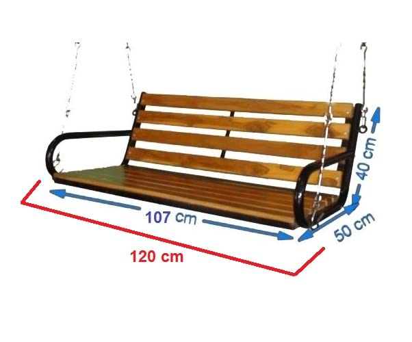 Simple and stylish Sturdy and durable jhula, Comfortable seats for people, Suitable for both indoor, porch and balcony, Swing - IM6080