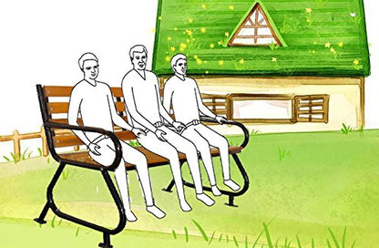 Simple and stylish Sturdy and durable, Comfortable seats for people, Suitable for both outdoor, porch and balcony, Seating bench - IM6082