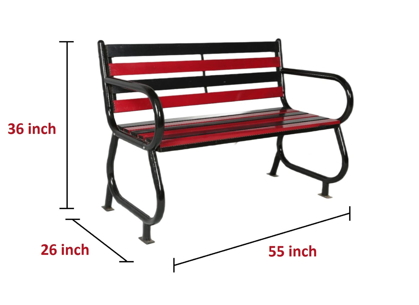 Simple and stylish Sturdy and durable , Comfortable seats for people, Suitable for both outdoor, porch and balcony, Seating bench - IM6083