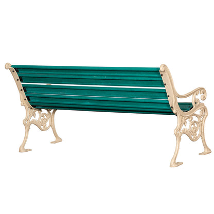 Seating Bench, DGB-001 (DWARKA ART INDIA), Bench with Garden Area, Cast Iron Bench with FRP Fiber Plank, Seating Bench - IM6096