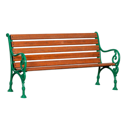 Seating Bench, DGB-005 (DWARKA ART INDIA), Bench with Garden Area, Cast Iron Bench with FRP Fiber Plank, Seating Bench - IM6098