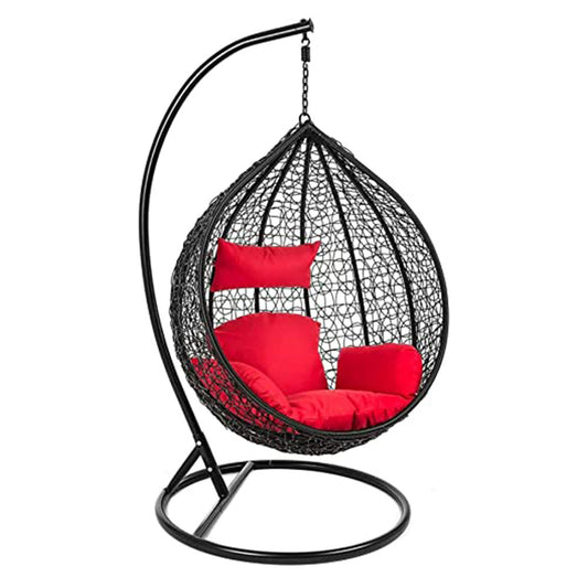 Swing, Black & Orange Color Swing, Swing for Living Room, Swing for Garden Area, Swing for Drawing Room, Swing - IM6140