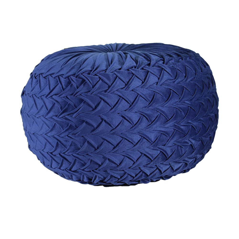 Puffy, Puffy for Living Room & Bedroom, Puffy Sitting Stool, Puffy in Round Shape, Puffy in Blue Color, Puffy - IM6150