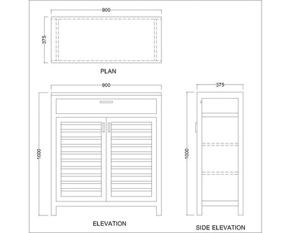 White Distressed Wood Shoe Cabinet with Slatted Doors and Drawer,  IM-10044
