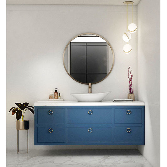 Vanity,Blue & White Color Vanity,Water Resistant Vanity, Vanity With Drawer, Wall Mounted Vanity, Vanity - IM -123