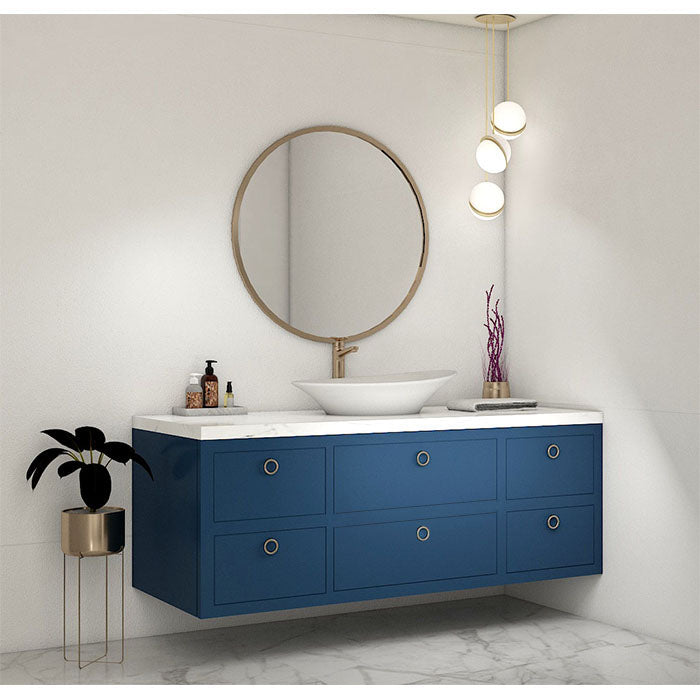 Vanity,Blue & White Color Vanity,Water Resistant Vanity, Vanity With Drawer, Wall Mounted Vanity, Vanity - IM -123