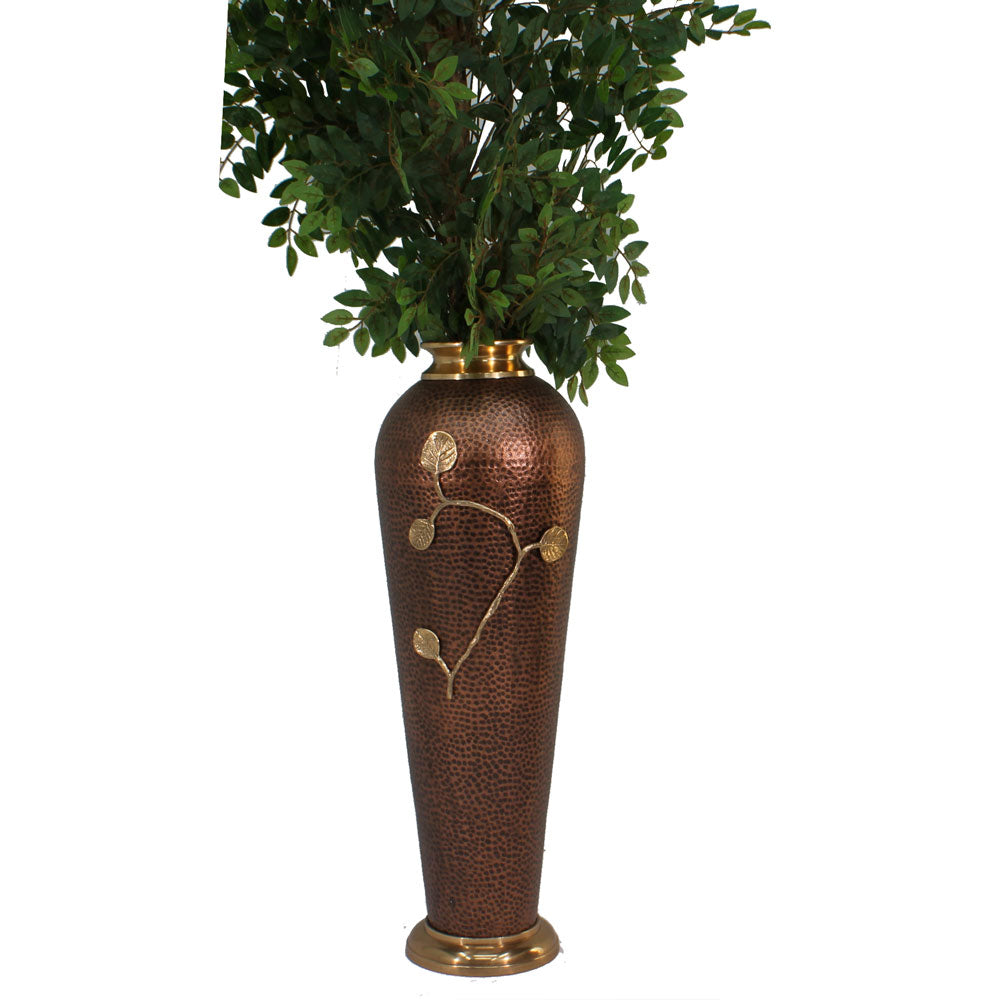 Vase, Gold & Brown Color Vase , Round Vase, Vase - IM - 15043