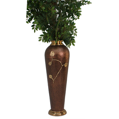 Vase, Gold & Brown Color Vase , Round Vase, Vase - IM - 15043