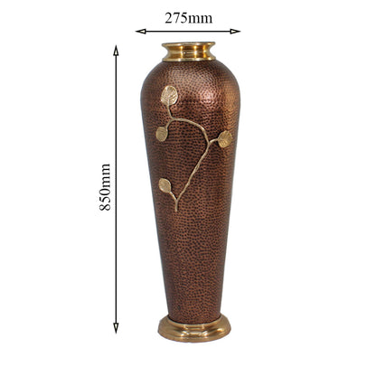 Vase, Gold & Brown Color Vase , Round Vase, Vase - IM - 15043