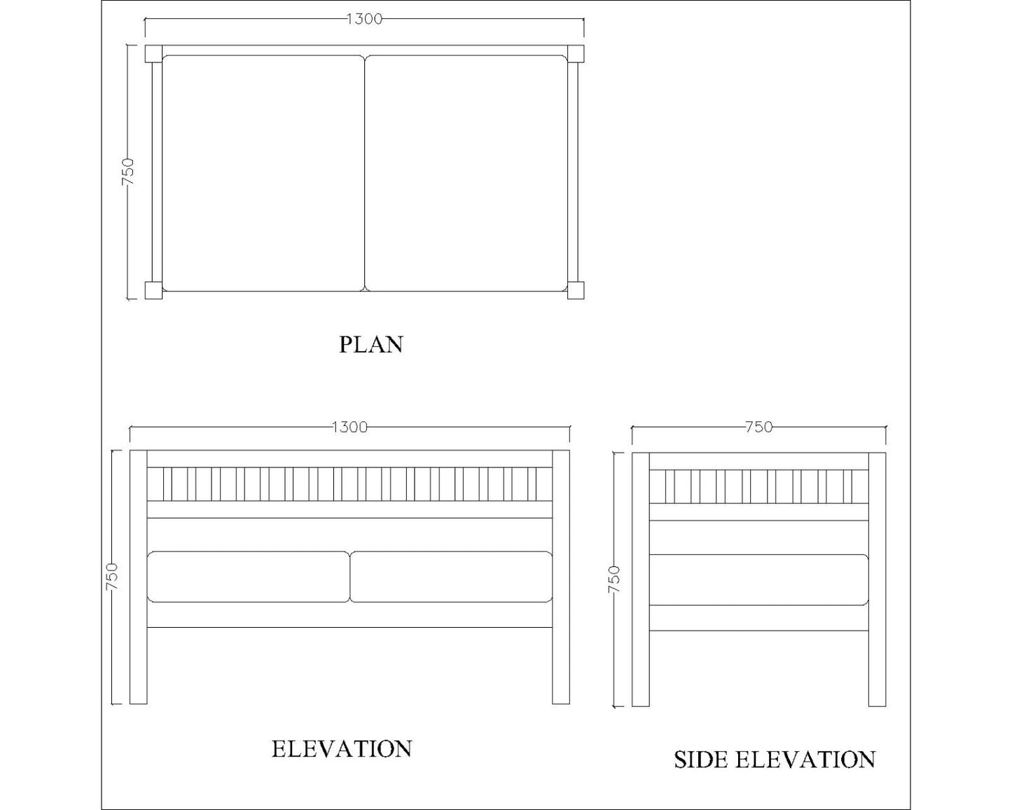 2 Seater Sofa, Solid Wood Sofa, Sofa For Living Room, Reddish & White  Color Sofa, Sofa with White Fabric, 2 Seater Sofa - IM- 4054