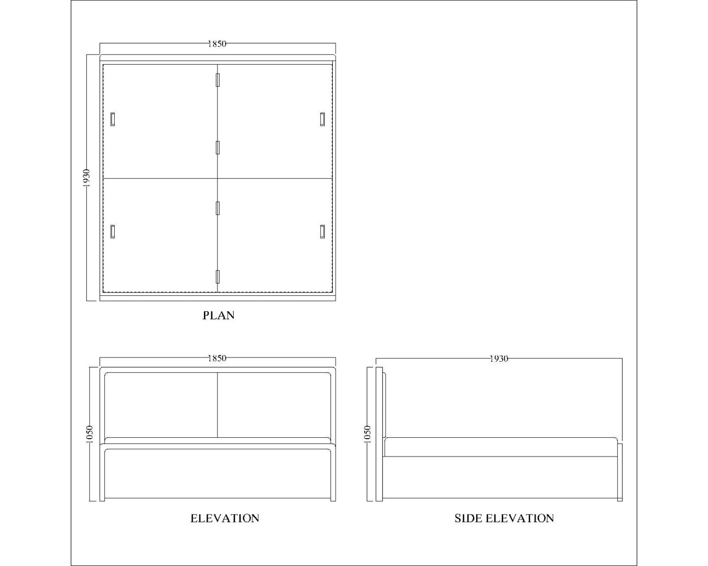 Bed, King  Bed, Dark Wood & Beige Color Bed, Bed With Beige Fabric, Bed with storage,  Bed- IM - 5055