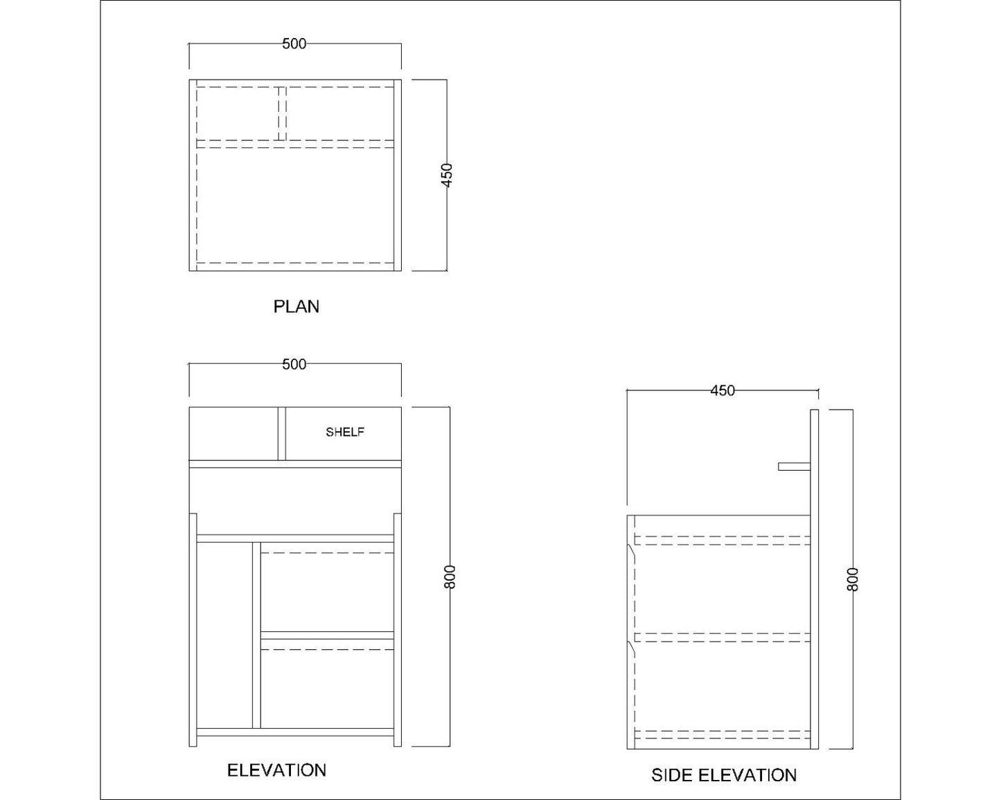 Bed Side Table, Wood Bed Side Table, Bed Side Table with open shelf, Bed Side Table with Drawer, Bed Side Table - IM - 12062