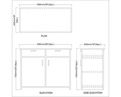 Cabinet, Wood Cabinet, Cabinet with Drawer, Cabinet with Shutter, Cabinet- IM- 10041