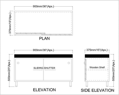 Brown Shoe Cabinet with Cushioned Seat, Open & Sliding Door Storage – IM-1007