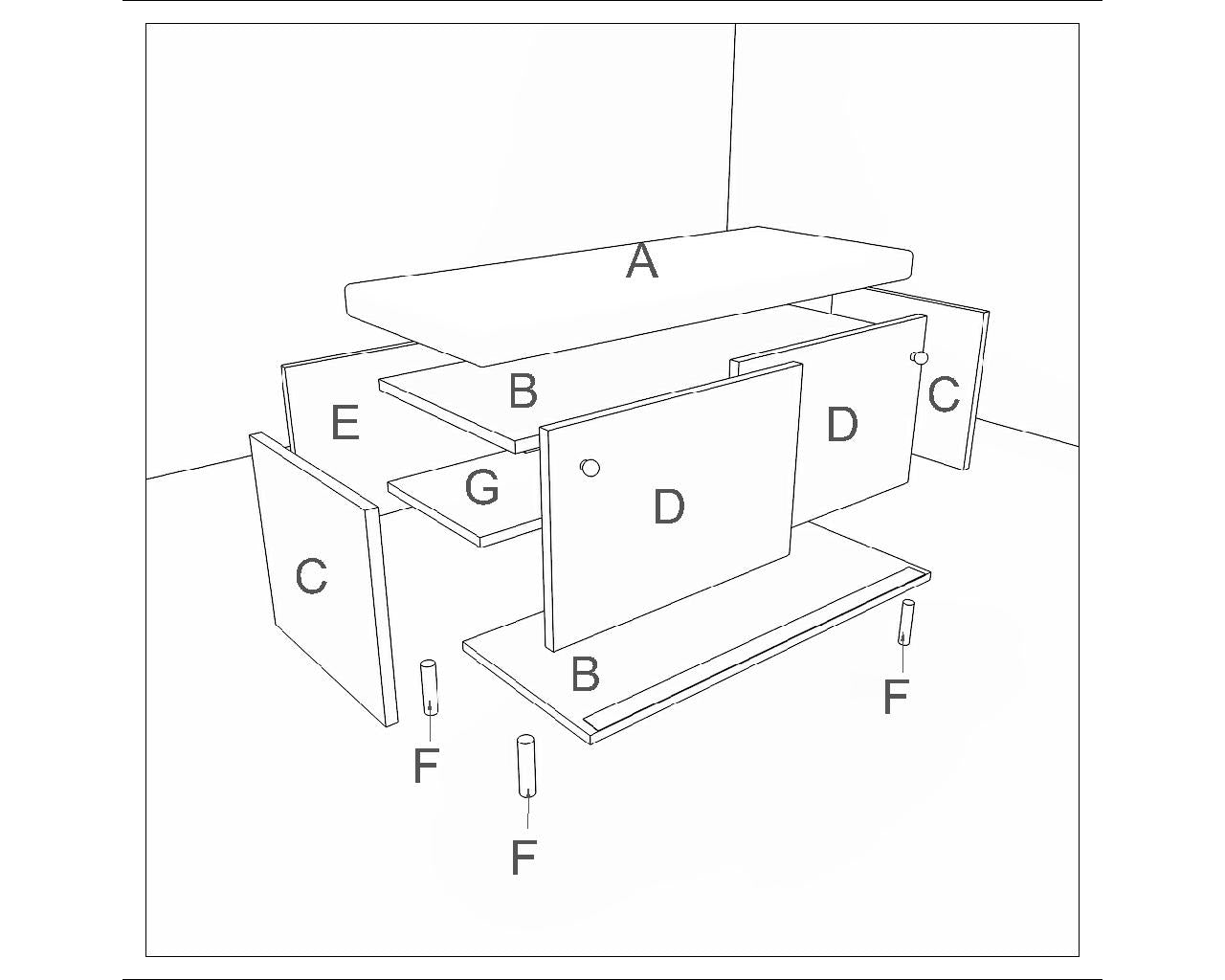 Brown Shoe Cabinet with Cushioned Seat, Open & Sliding Door Storage – IM-1007