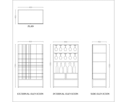 Bar cabinate, bar design, Bar storage, Home bar cabinate,  wooden bar cabinate, luxurious bar, IM-1011