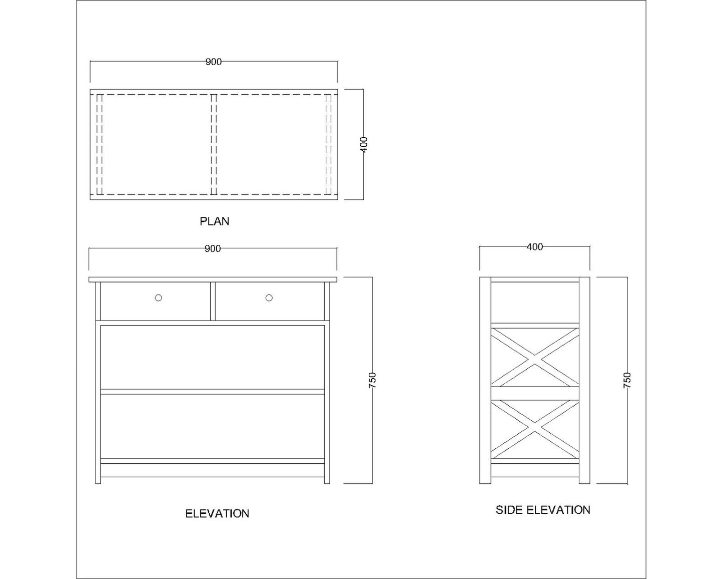 Console Table, Wood Console Table, Console Table with Open Shelf, Console Table with Drawer, Console Table - IM- 12041