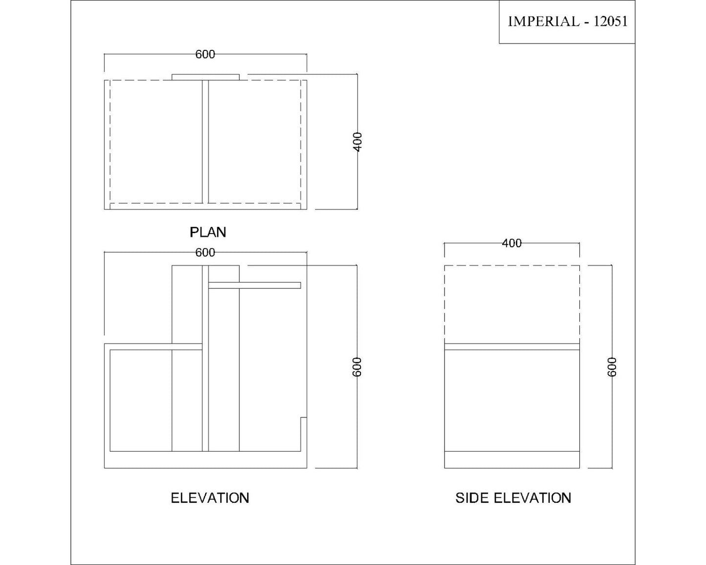 End Table, Wood End Table, End Table with open shelf, End Table - IM - 12051