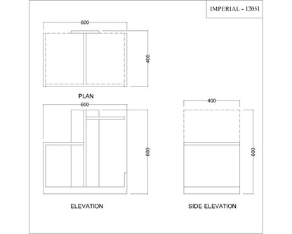 End Table, Wood End Table, End Table with open shelf, End Table - IM - 12051