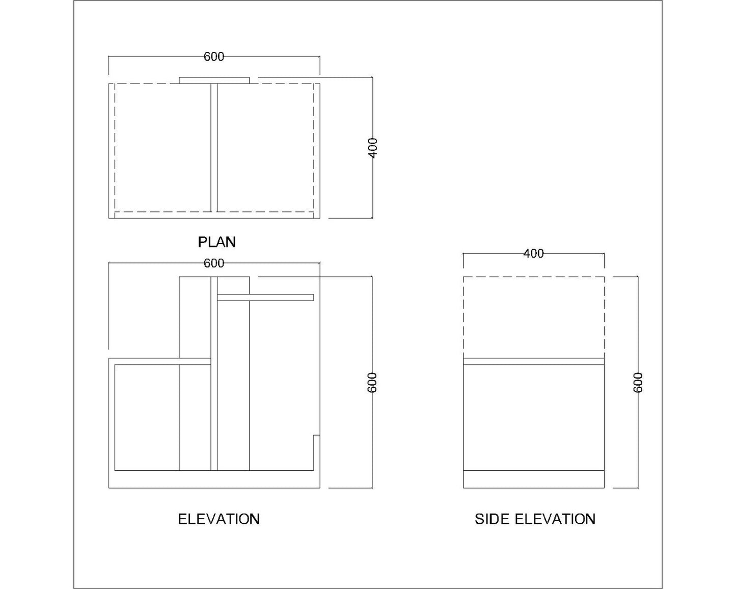 End Table, Grey End Table, End Table with open shelf, End Table - IM - 12052