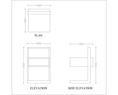 End Table With Open Shelf, Side Table In Wood Finish, Books Holding Table,Side Table For Living Area-IM366