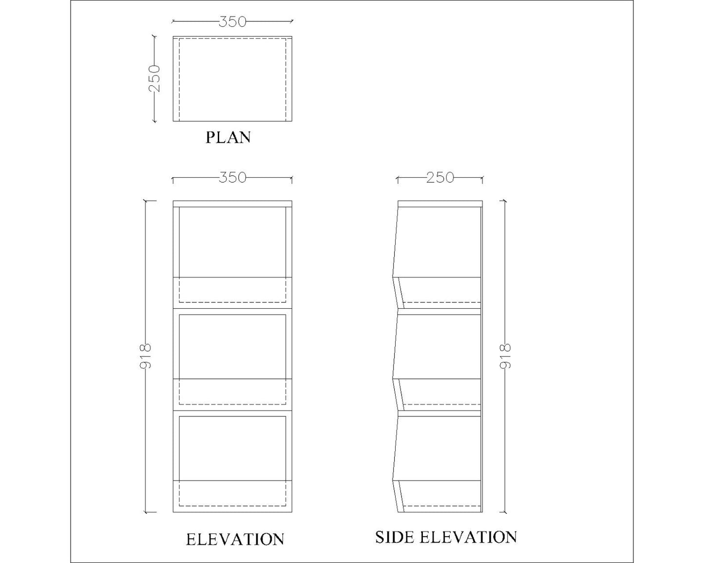 Room Accessory with wooden boxes in wood finish, utility stand for Books,Toys stand, Standing Open Storage unit,Room accessory unit-IM367