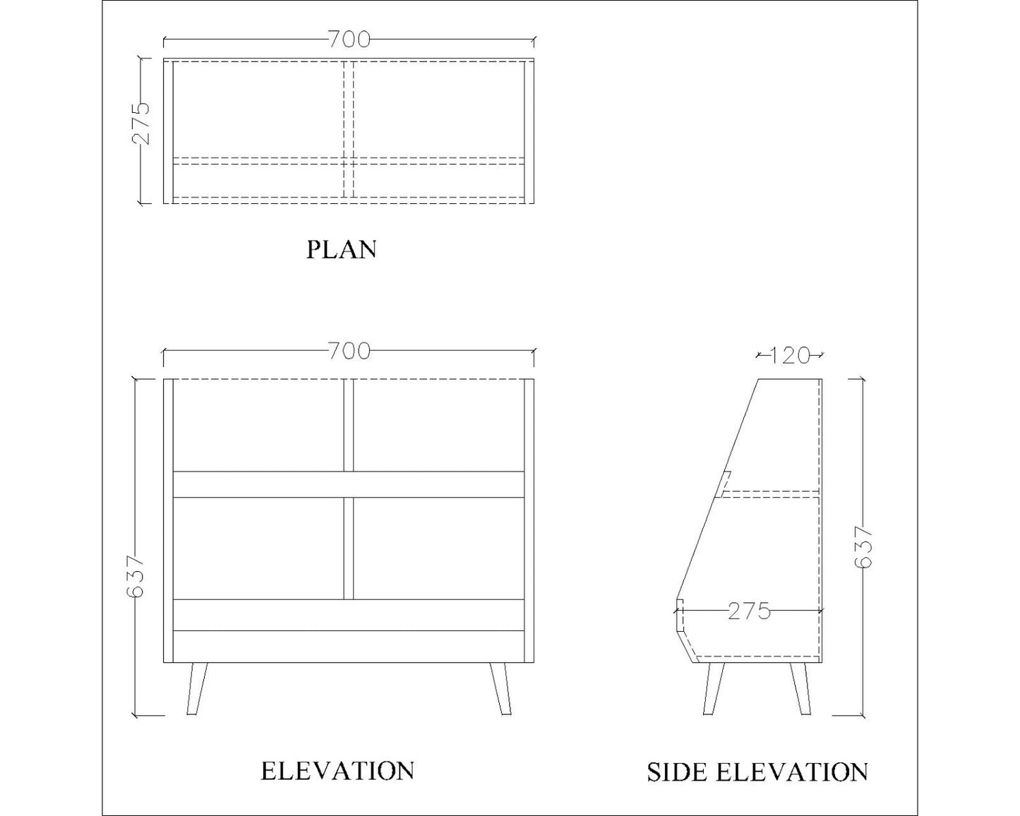 Storage unit for miscellaneous, Book stand, storage rack for book/toys in wood finish,open storage for books- IM375