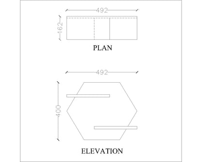 Wall shelves open box shelf in wood finish, utility shelf for Books/accessories stand,Hanging Open Storage unit,Wall shelf units-IM379