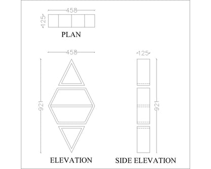 Wall unit  hanging shelf, open storage wall unit in solid finish, utility wall shelf for storage,Wall  mounted storage unit,Wall shelf unit-IM409