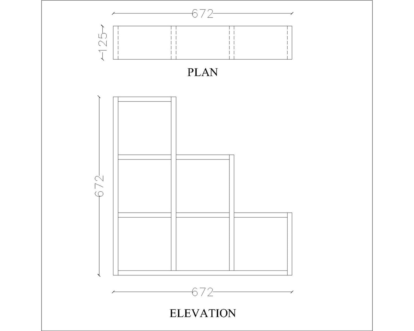 Wall unit  hanging open shelf, open storage wall unit in solid finish, wall unit with space for accessories, utility wall shelf for storage,Wall  mounted storage unit,Wall shelf unit-IM411