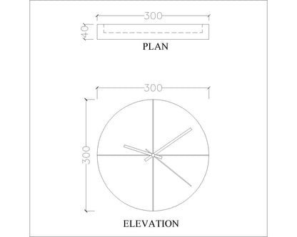 Clock in wood, clock for living/waiting/office  area modern look clock in White,Clock - IM423