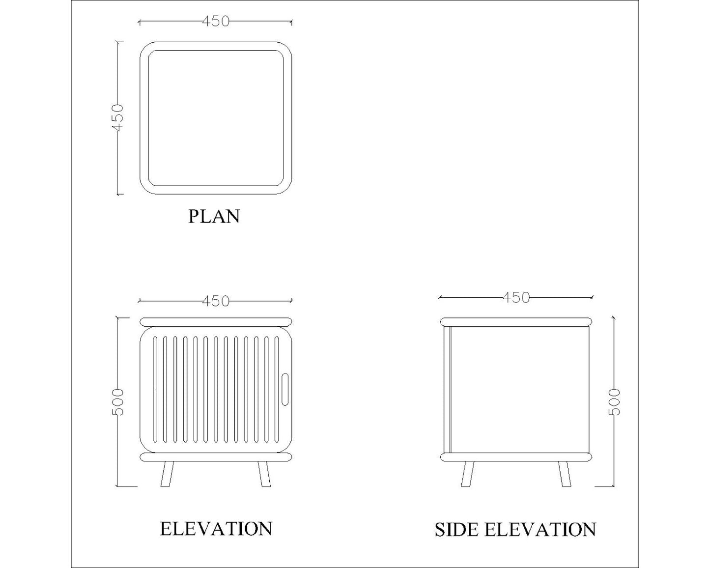 End Table ,End table for living/waiting area modern look end table in white & brown in pine wood,End Table - IM757