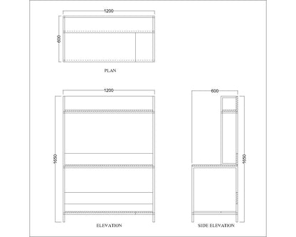 Study Table, Wood Study Table, Study Table Open Space, Study Table with CPU Spcae, Study Table - IM- 759