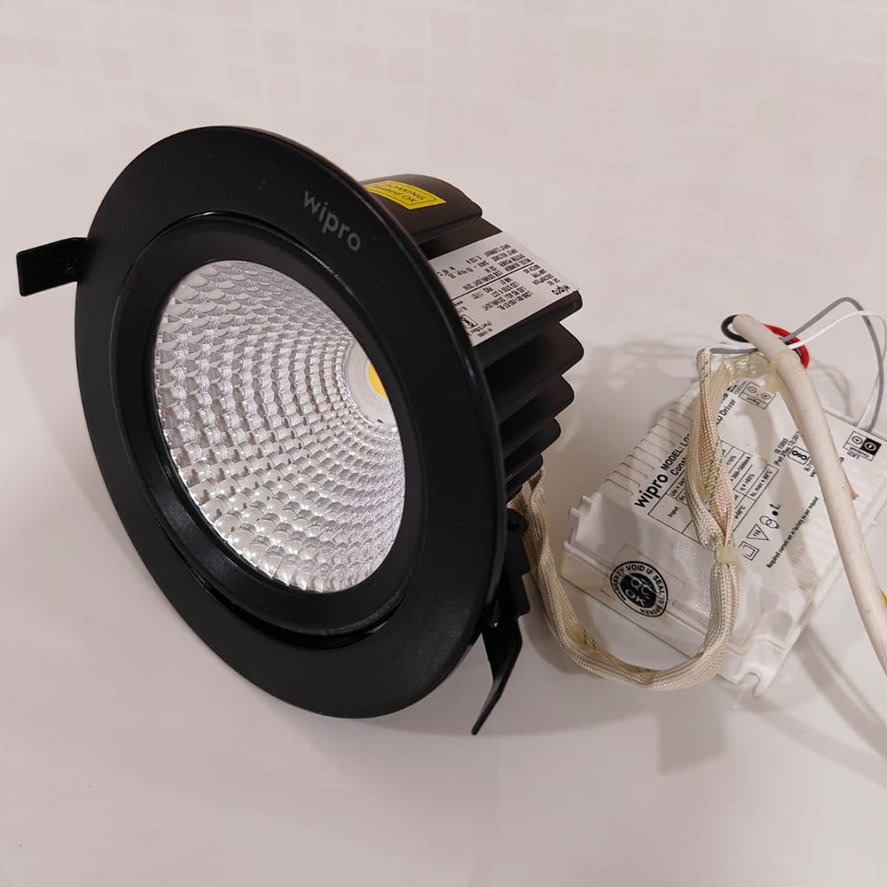 LED Gimball, 32W, 5700K, COB Downlight, adjustable Downlight, White Body, Light - LD56-381-060-57-BL