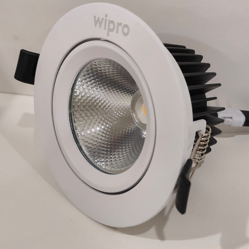 Wipro Cleanray Glitz LED, 15W, 4000K, Wipro Lighting, Cleanray, COB downlighters, Light - LD98-221-038-40-XX