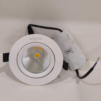 Wipro Cleanray Glitz LED, 15W, 4000K, Wipro Lighting, Cleanray, COB downlighters, Light - LD98-221-038-40-XX