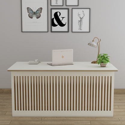 Office Table, White Office Table, Table for Office, MD Table, Office Table With drawer, Office Table with Shutter , Office Table - IM - 12068