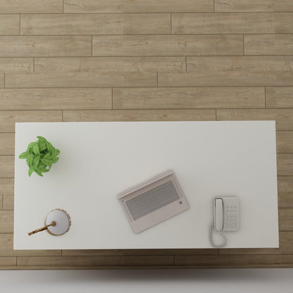 Office Table, White Office Table, Table for Office, MD Table, Office Table With drawer, Office Table with Shutter , Office Table - IM - 12068