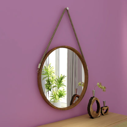 Wall mirror with wooden frame, Mirror for living/waiting/foyer  area modern look mirror in black frame ,Mirror - IM427