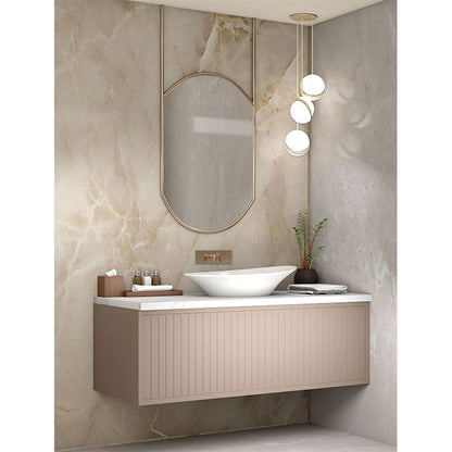 "Vanity, White & Beige Vanity, Wooden Vanity, Vanity with Shutter, Vanity for Bathroom,   Wall Mounted Vanity, Vanity  -IM128 "