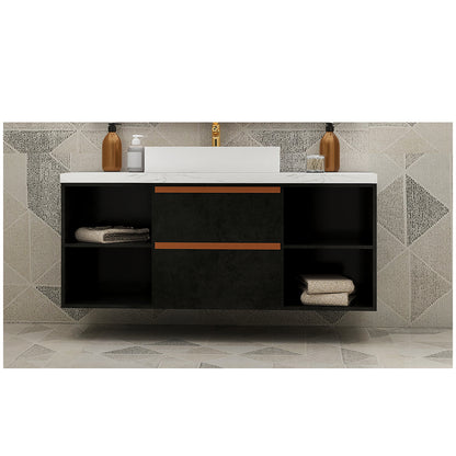 Vanity, Black & white Vanity, Wooden Vanity, Vanity with Drawer, Vanity for Bathroom,   Wall Mounted Vanity, Vanity - IM139