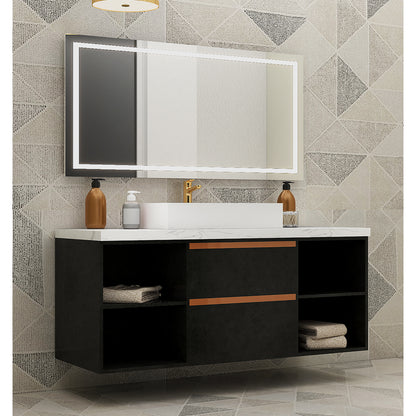 Vanity, Black & white Vanity, Wooden Vanity, Vanity with Drawer, Vanity for Bathroom,   Wall Mounted Vanity, Vanity - IM139