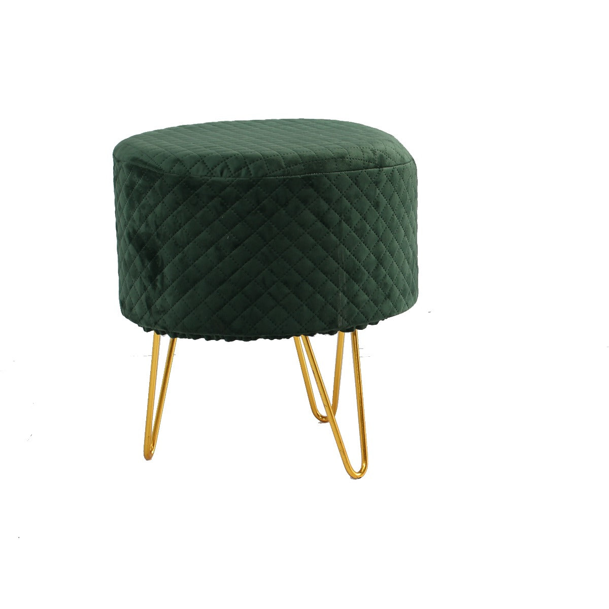 Seating Stool, Red & Metal Seating Stool, Seating Stool for Living & Bedroom Area, Seating Stool-IM- 15001