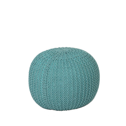 Puffy Seater Without Legs,  Blue Puffy, Puffy Seater for Living & Bedroom Area, Seating Stool-EL- 15001